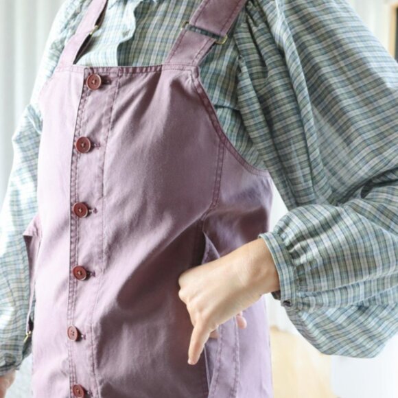 Caron Callahan BRIA jumpsuit/coveralls/overalls MULBERRY - Size M 6/8 EUC! Yummy - Picture 5 of 10